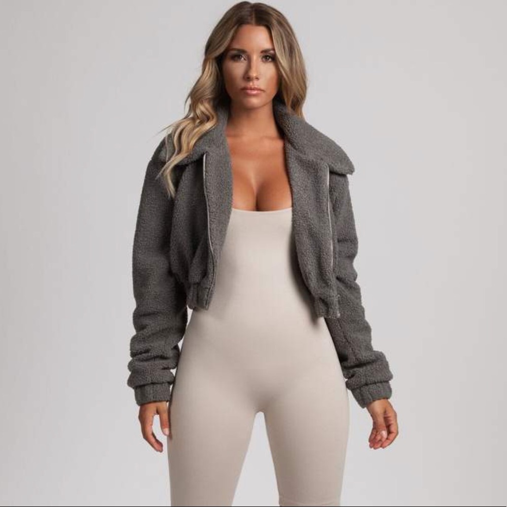 Cropped Teddy / Borg Jacket